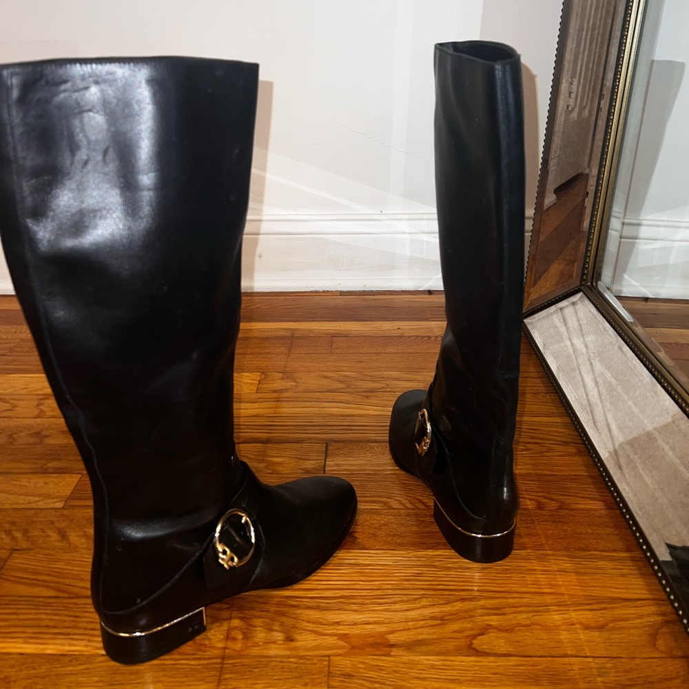 Tory Burch mid length leather boots